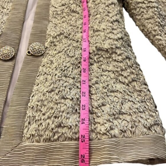 Karen Lawrence by Matthew Jacket Dress Combo Size 8 Metallic Gold Vintage MOTHER - Picture 9 of 16